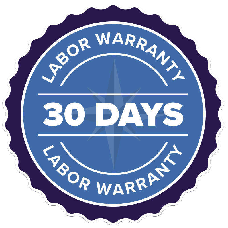 30 Days Labor Warranty